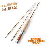 3wt | 5ft  | 2pc | bamboo fly rod | Orvis Mitey Mite